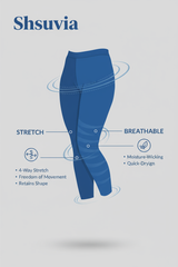 Old Royal Shsuvia Women's High Waist Stretchable Cotton Legging-Soft slim fit tights for gym, yoga and daily wear.