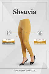 Stone Shsuvia Women's High Waist Stretchable Cotton Legging-Soft slim fit tights for gym, yoga and daily wear.