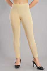 Shsuvia Women Cropped Leggings – Pack of 2 Skin & Lavender