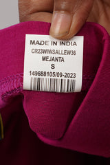 Magenta Shsuvia Women's High Waist Stretchable Cotton Legging-Soft slim fit tights for gym, yoga and daily wear.