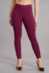 Shsuvia Women Cropped Leggings – Pack of 2 Majentha & Coffee Brown