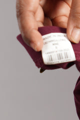 Wine Shsuvia Women's High Waist Stretchable Cotton Legging-Soft slim fit tights for gym, yoga and daily wear.