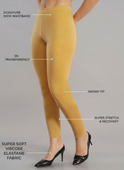 Shsuvia Women Cropped Leggings – Pack of 2 Stone & Majentha