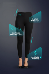 Shsuvia Women Cropped Leggings – Pack of 2 Black & Skin