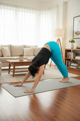 Shsuvia Women Cropped Leggings – Pack of 2 Sky Blue & Bottle Green