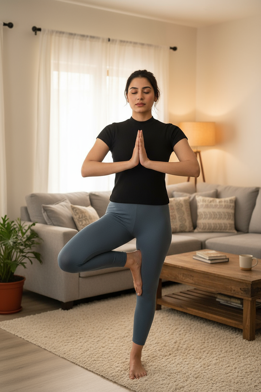 Shsuvia Women's Mid Waist Stretchable Ankle Length Legging