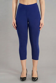 Shsuvia Women's Mid Waist Stretchable Cropped 3/4th Length Leggings