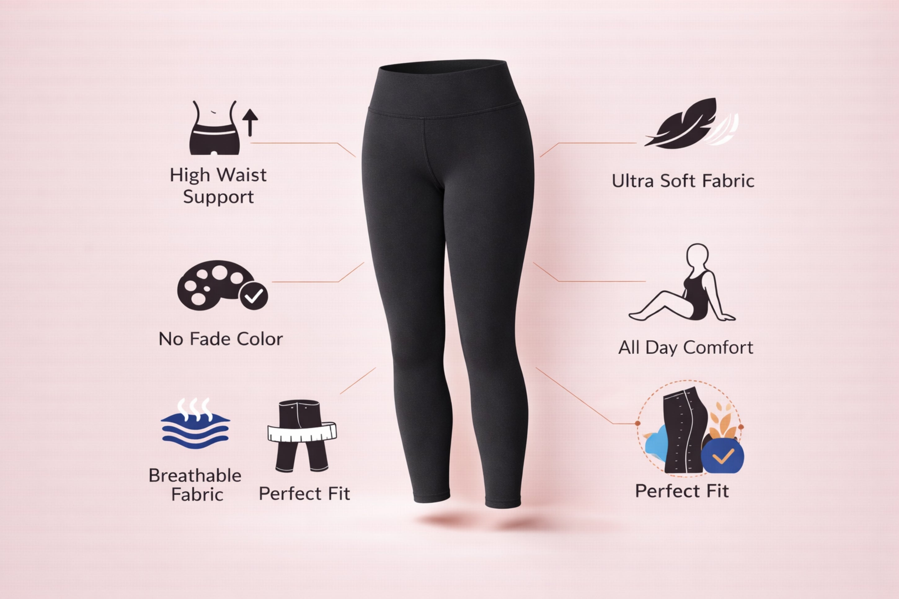 Shsuvia Women Cropped Length Leggings | Stretchable Comfortable Daily Wear Leggings