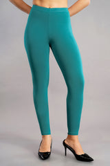 Shsuvia Women Cropped Leggings – Pack of 2 Rama Green & Bottle Green