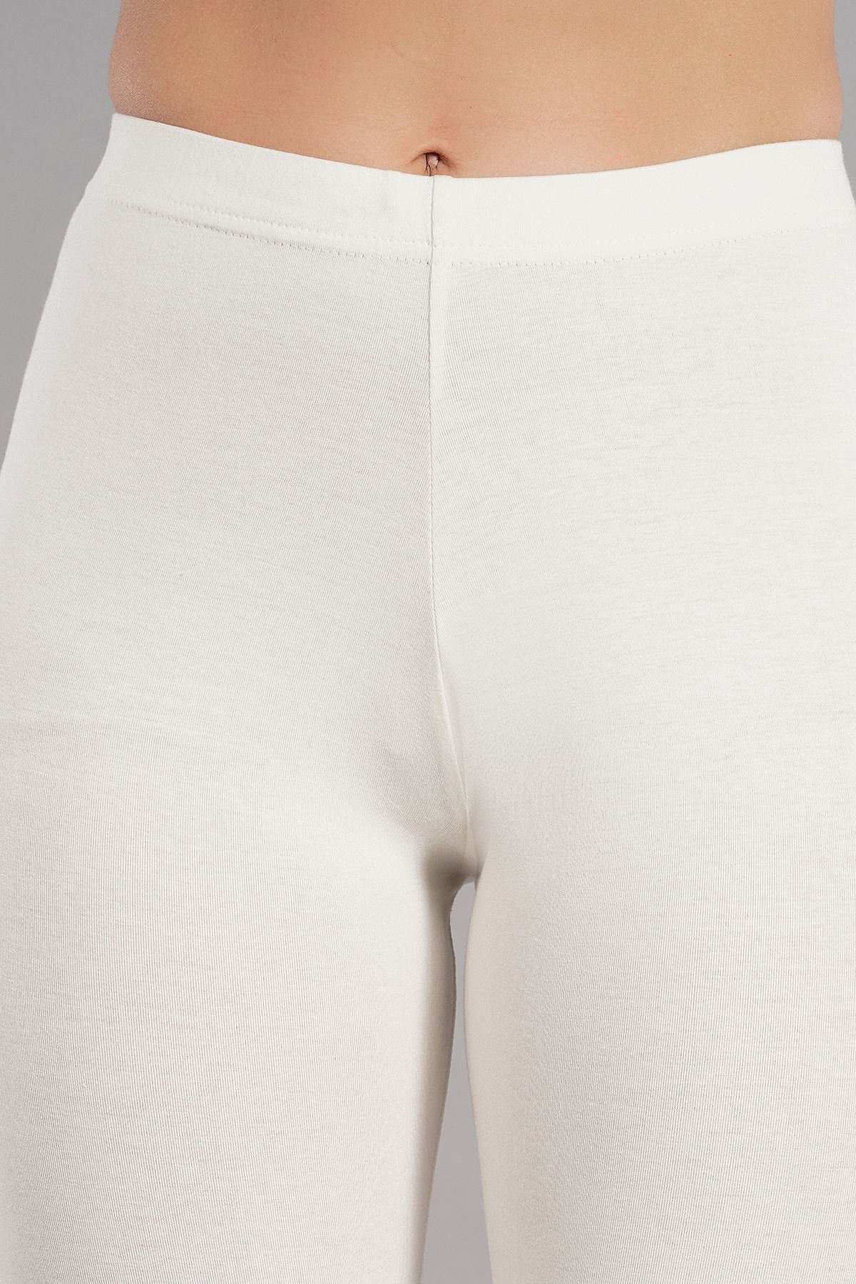 Shsuvia Women's Mid Waist Stretchable Cropped 3/4th Length Leggings