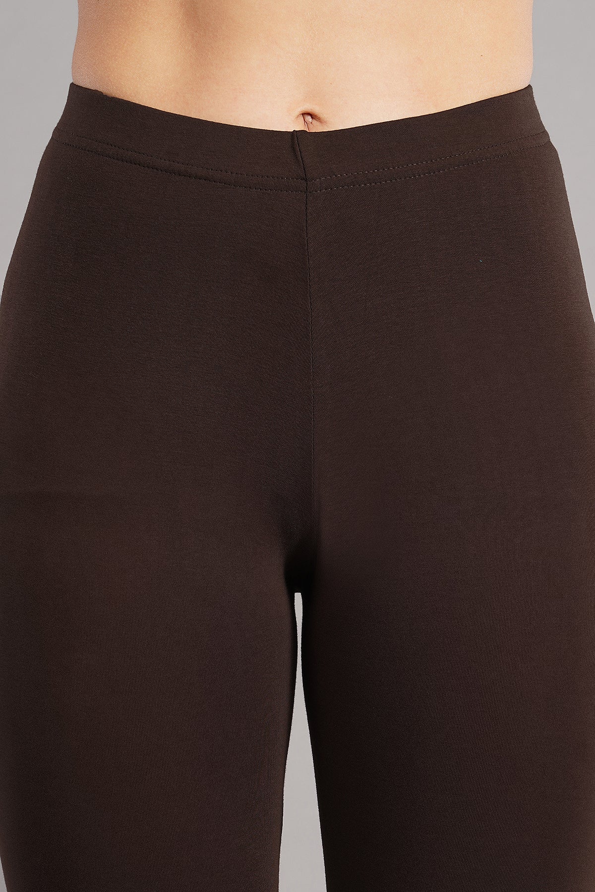 Shsuvia Women's Mid Waist Stretchable Cropped 3/4th Length Leggings