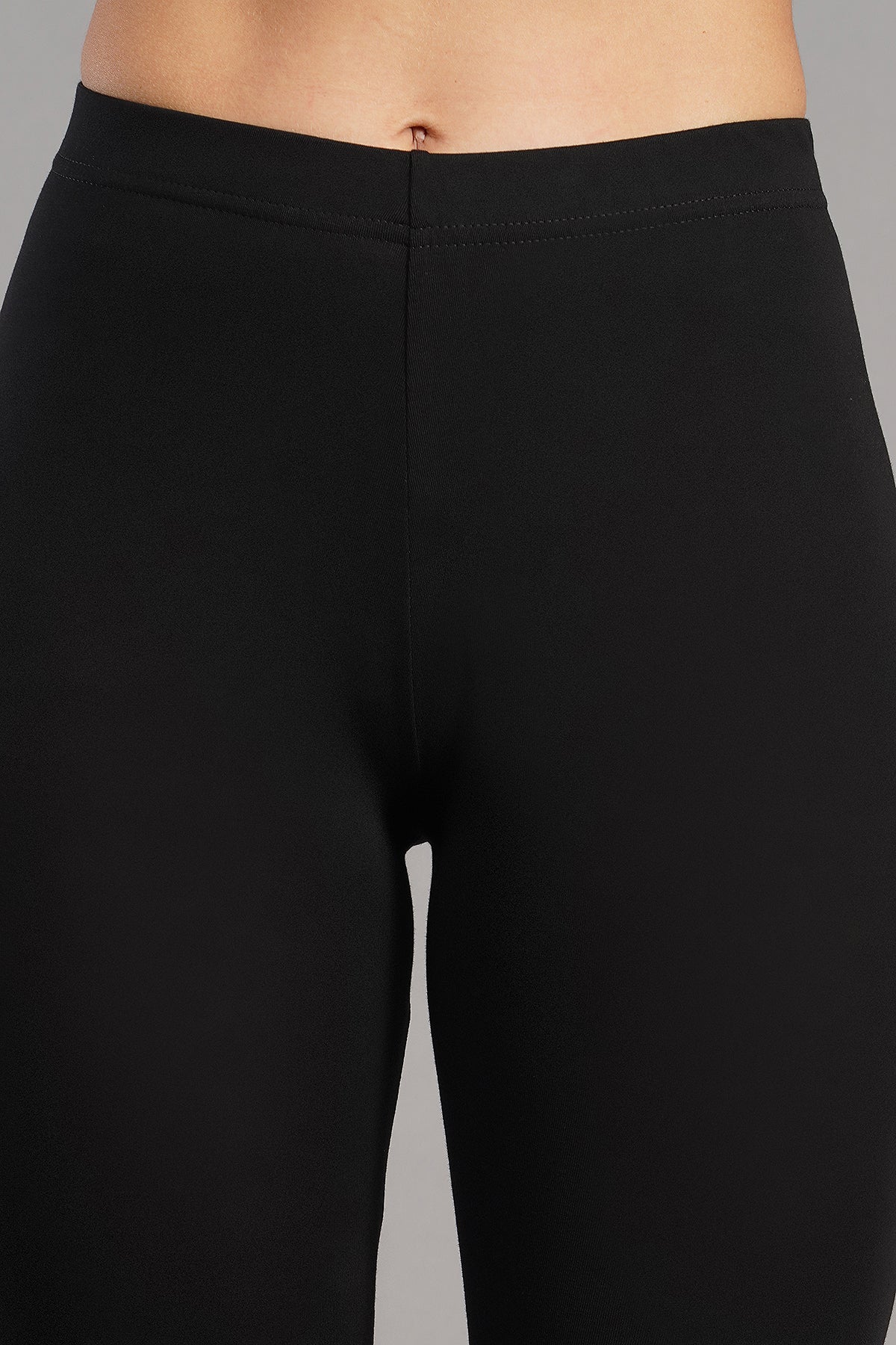 Shsuvia Women's Mid Waist Stretchable Cropped 3/4th Length Leggings