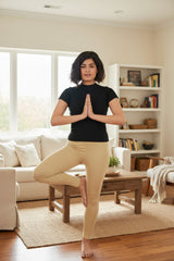 Shsuvia Women Cropped Leggings – Pack of 2 Skin & Dark Navy