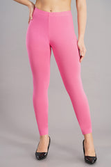 Shsuvia Women Cropped Leggings – Pack of 2 Baby Pink & Stone