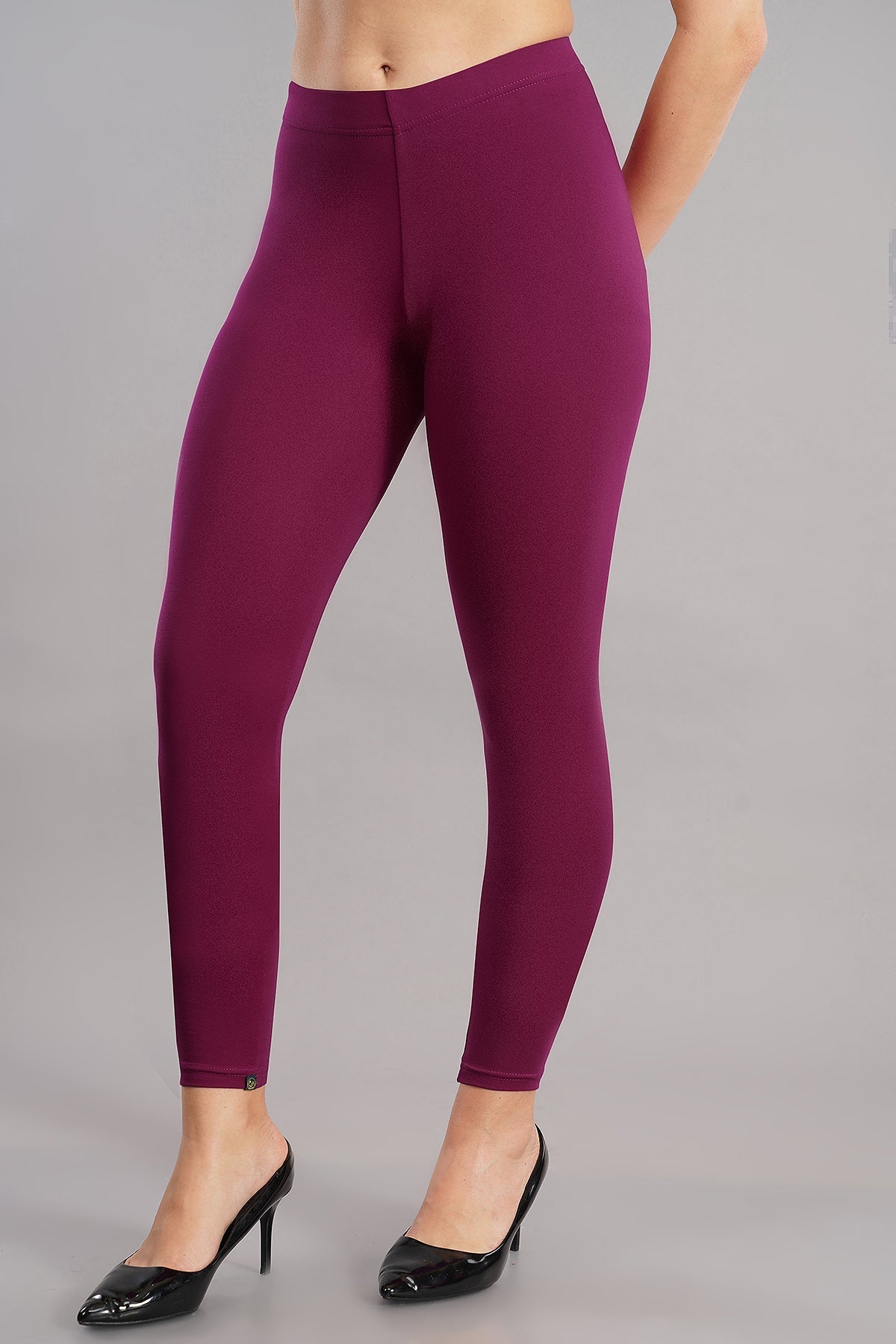 Shsuvia Women's Mid Waist Stretchable Ankle Length Legging