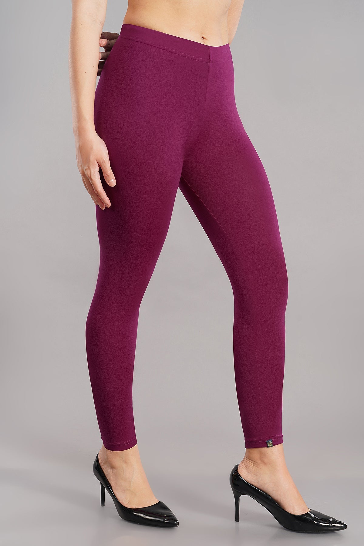 Shsuvia Women's Mid Waist Stretchable Ankle Length Legging