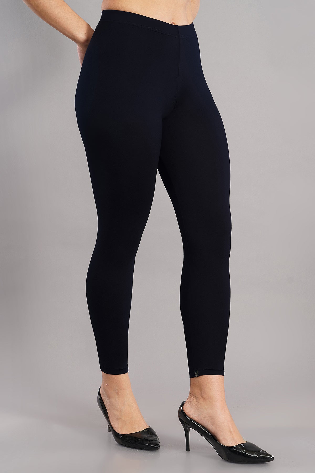 Shsuvia Women's Mid Waist Stretchable Ankle Length Legging