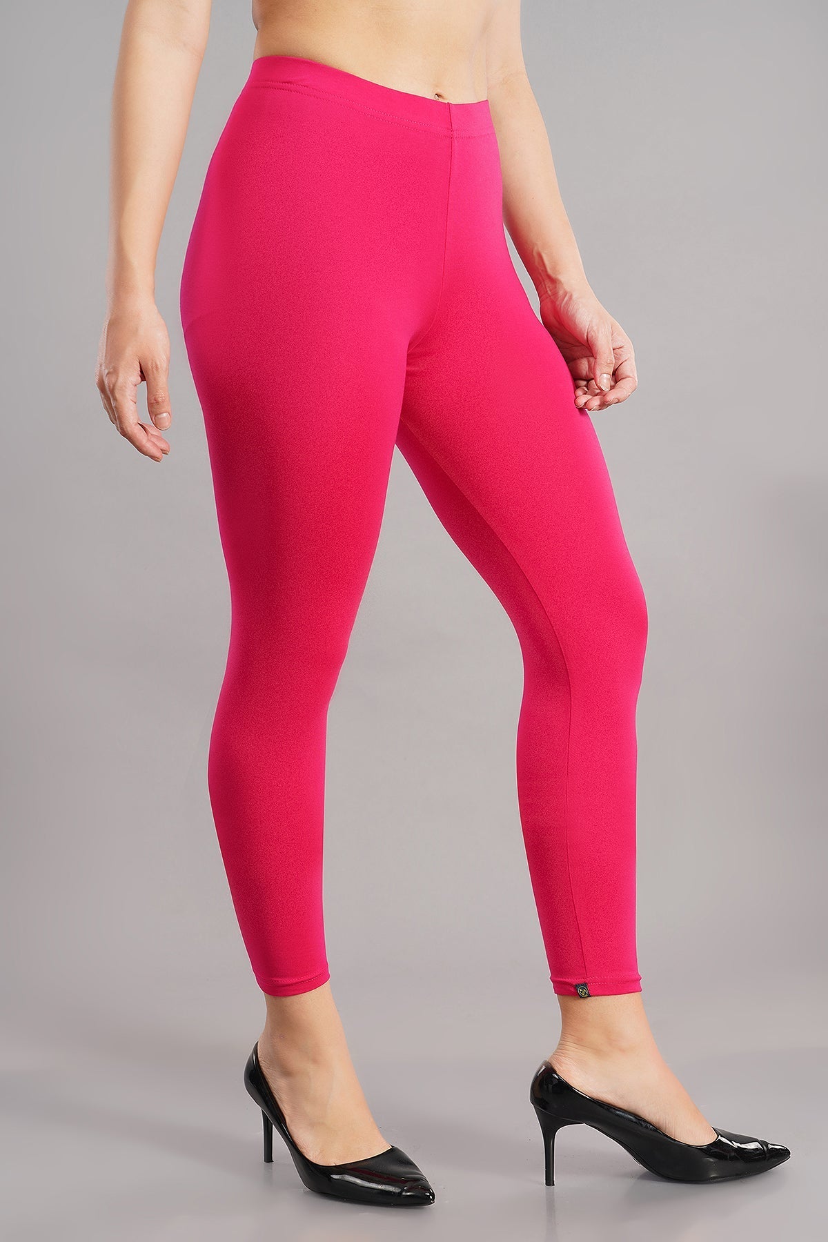 Shsuvia Women's Mid Waist Stretchable Ankle Length Legging