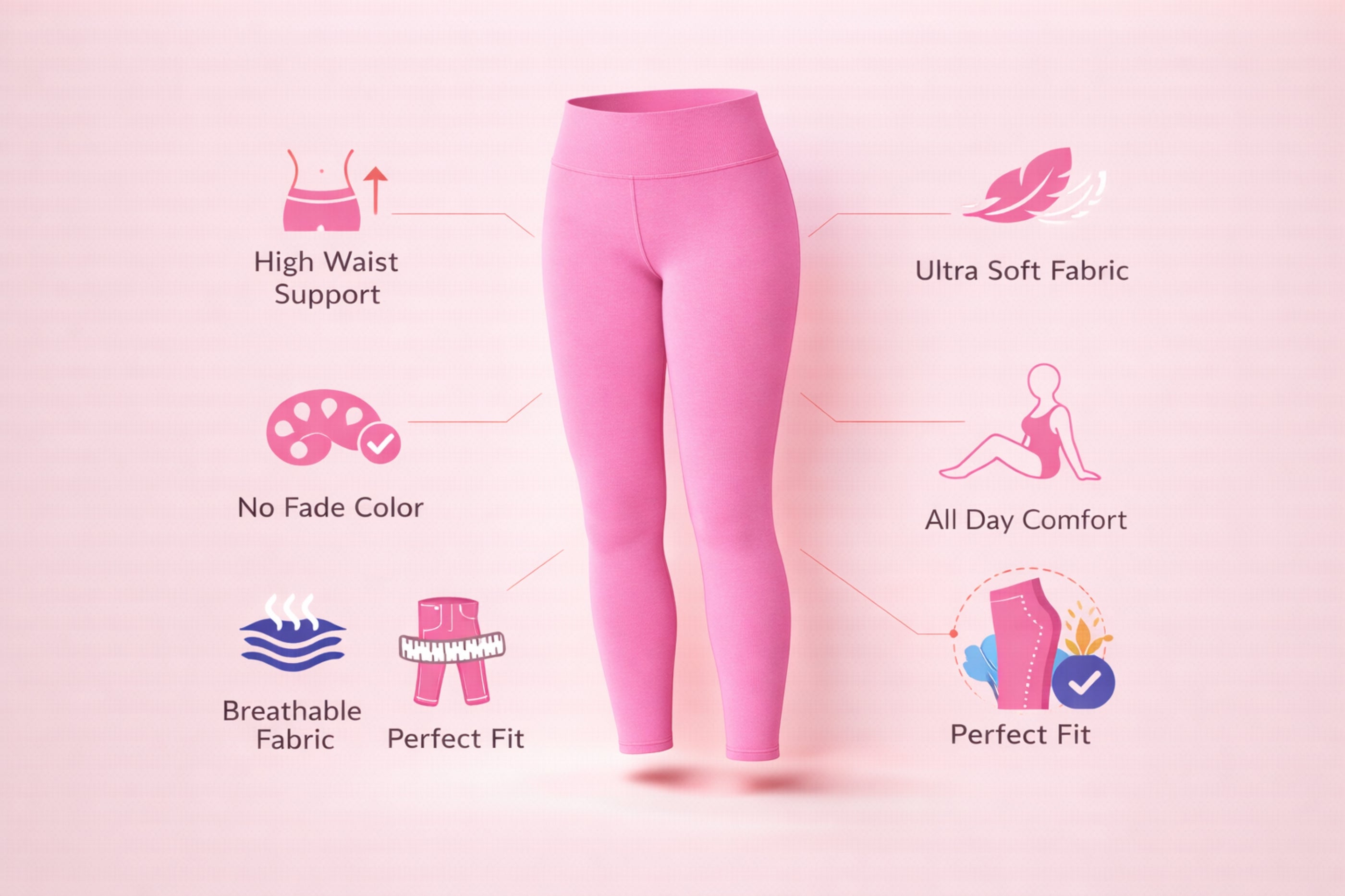 Shsuvia Women Ankle Length Leggings | Stretchable Comfortable Daily Wear Leggings