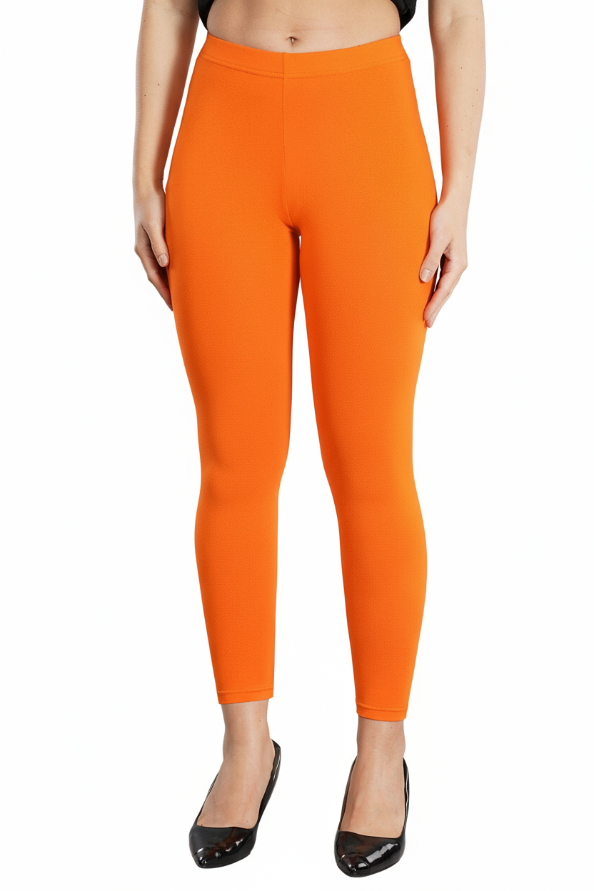 Shsuvia Women's Mid Waist Stretchable Ankle Length Legging