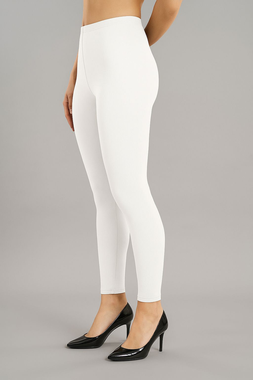 Shsuvia Women's Mid Waist Stretchable Ankle Length Legging